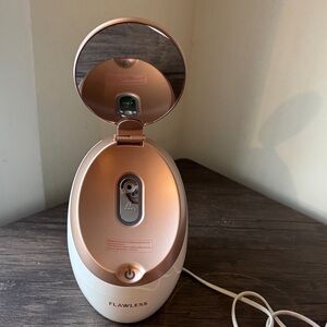 Flawless Facial Steamer in White and Rose